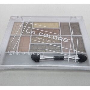 L.A. Colors 12 Color Eyeshadow Palette 31545FD‎ Radiant Gold New & Sealed